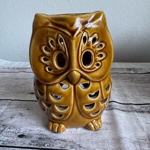 Vintage Ceramic Owl Candle Holder
